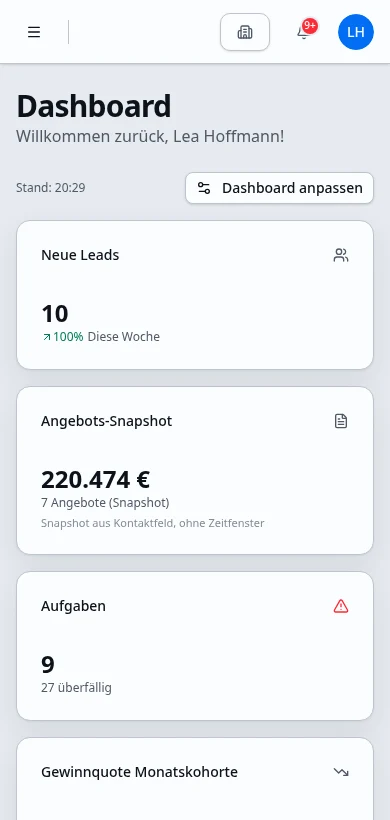 Slidinger mobil (Demodaten)